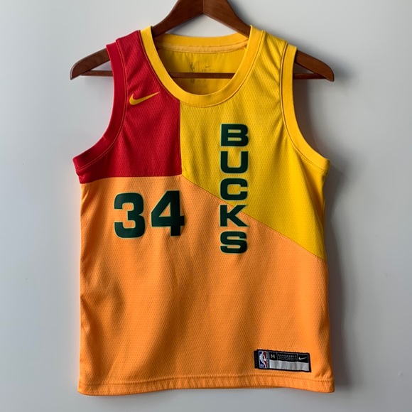 Milwaukee Bucks #34 Giannis Antetokounmpo City Edition Swingman Jersey